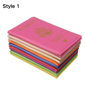 Logo de conception personnalisé en gros <span class=keywords><strong>pas</strong></span> <span class=keywords><strong>cher</strong></span> coloré USA Amérique étui à passeport couverture de passeport - Product Image 2