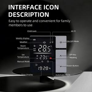 Termostato Inteligente Wifi Serie M5 <span class=keywords><strong>con</strong></span> <span class=keywords><strong>Pantalla</strong></span> LED Clara y Botones Táctiles para Google Home/<span class=keywords><strong>Alexa</strong></span>/Yandex Alice - Product Image 5