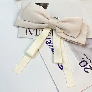 Grandi fiocco fiocco fermagli per capelli per bambine bambine e bambine per bambini donne di cotone per capelli - Product Image 4