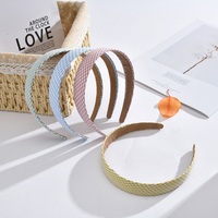 Nouveau serre-tête à carreaux MIO, bandeau imprimé vintage tendance, accessoires de cheveux élastiques pour femmes, serre-tête large et frais pour filles
