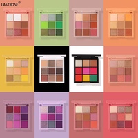 Outils de maquillage en gros 9 couleurs palette d'ombres à paupières hautement pigmentées marque privée fard à paupières miroitant mat végétalien