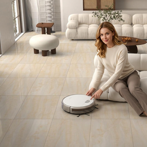 Azulejos de Porcelana Pulida Brillante Dyna Griss de 600x600 mm, Diseño de Suelo con Efecto Mármol Gris de 60x60 cm - Product Image 3