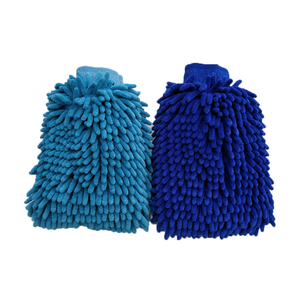 Toalla suave para manos de coche, guante de limpieza de coche de chenilla de microfibra, limpiador de guantes, 20x26cm, 125g, bolsa Opp para lavado de coches + cartón o personalizado - Product Image 2
