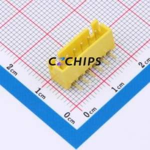 BX-XH2.54-6PWZ-Y Wire-to-Board Pin Header Bent Lead Through Hole,P=2.54mm Connector 1x6P 2.5mm Right Angle Insert XH - Product Image 1