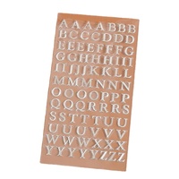 Lettres de l'alphabet imprimées auto-adhésives de haute qualité autocollants décoratifs pour la maison