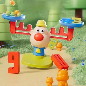 Cadeau de Noël : Jeu d'équilibre renne pour compter – Superbes jeux mathématiques STEM pour enfants de 3, 4 et 5 ans – Jouets éducatifs pour la maternelle - Product Image 1