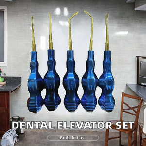 Juego de Elevadores Dentales Manuales de Alta Calidad IRONCURE INDUSTRIES PRIVATE LIMITED, Acero Inoxidable Azul, Luxating - Product Image 2