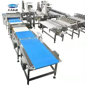 Automatic plastic bag horizontal pillow double sandwiching cookies packaging flow wrapper of biscuit packing machine