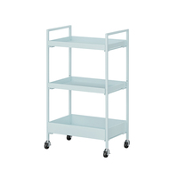 Nouvelle arrivée, chariot de cuisine multifonctionnel à roulettes, assemblage sans vis, étagère à trois niveaux, chariot de rangement pour un déplacement facile