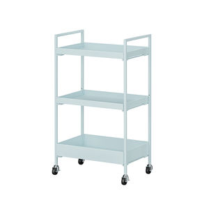 신상품 다기능 롤링 주방 카트 없음 나사 조립 3 단 선반 보관 트롤리 쉬운 움직임 - Product Image 2