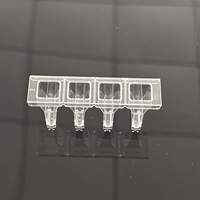 Cuvettes biochimiques en plastique (PS) pour analyseurs chimiques, coagulomètres Steellex, personnalisables OEM, transparentes, certifiées ISO9001 pour laboratoire