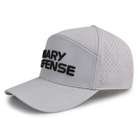 Casquette de baseball unisexe HS15, design personnalisé, broderie, 6 panneaux, perforée au laser, imperméable, 100% polyester nylon, hip hop