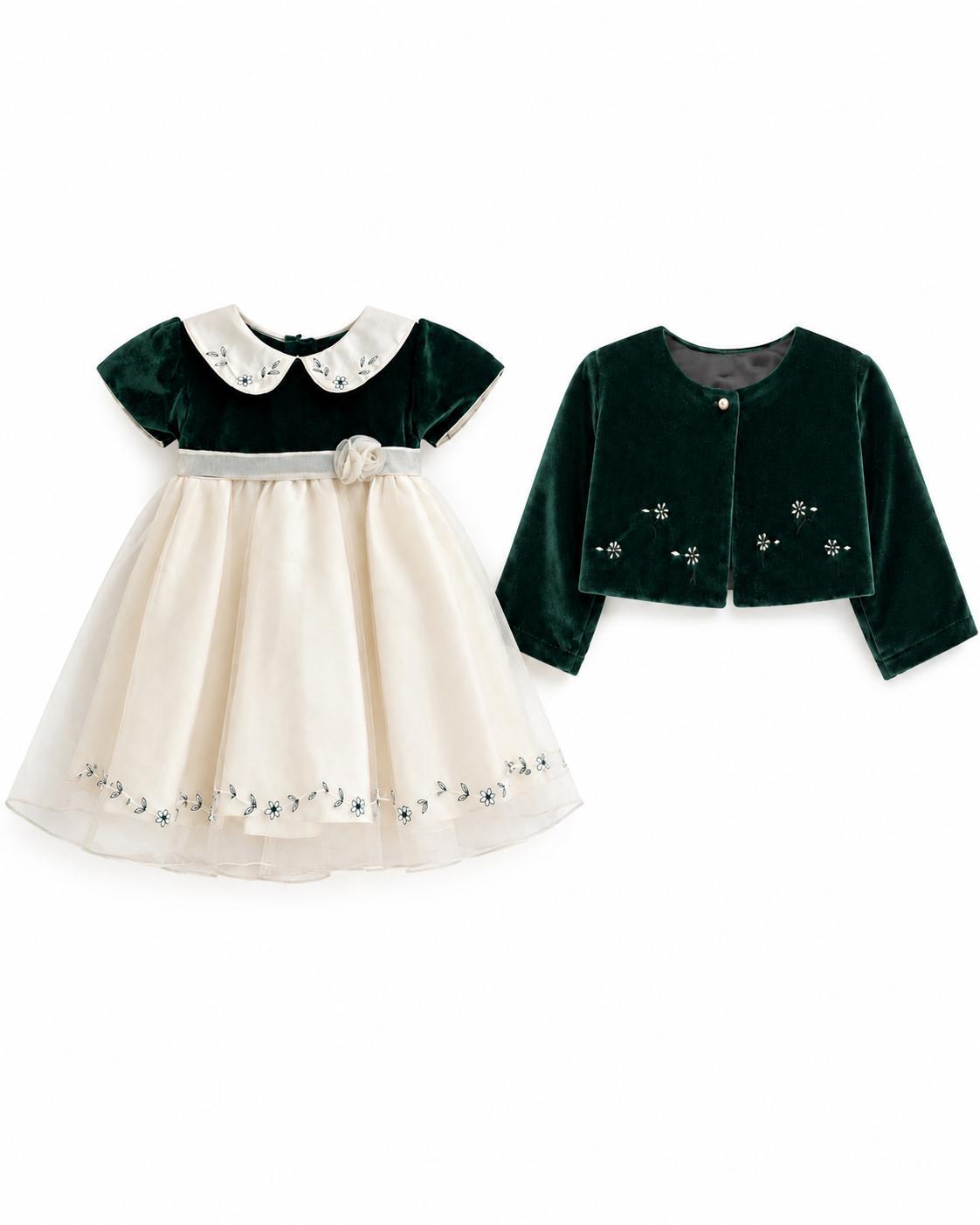 Emerald Green & Cream