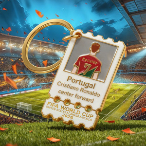 Porte-clés de football 2026 pour femmes et hommes, pendentif ballon mignon, breloques de sac, accessoires, cadeaux, porte-clés d'équipe de match - Product Image 2