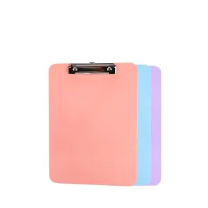 Morandi Style A4 Padfolio Folder With Hard Writing Pad Vertical Record Holder For Office Documents And Sketching