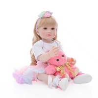 Poupées Yeezwood, nouvelles poupées reborn de 60 cm, poupée reborn en silicone intégral, jouet réaliste pour bébé nouveau-né, poupée reborn en silicone souple pour fille