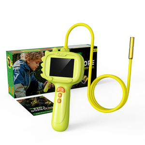 Kamera Inspeksi Endoskop Anak Mini Portabel 8LED Desain Dinosaurus Ular 1m Tahan Air HD Video Dengan Sensor CMOS - Product Image 1