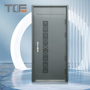 Elegant Double Swing Steel Door - <strong>Baroque</strong> Style Design, High-Grade Stainless Steel Construction - Product Image 3