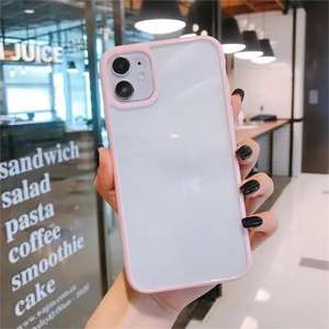 เคสกันกระแทกสีลูกกวาดโปร่งใสสำหรับ <span class=keywords><strong>iPhone</strong></span> 15 14 13 Mini 12 11 PRO MAX XR <span class=keywords><strong>XS</strong></span> x 7 8 plus SE ฝาครอบด้านหลังกันกระแทก - Product Image 2