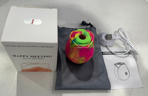 Vibratore a Forma di Rosa Colorato per Donne, Stimolatore Clitorideo e del Punto G, Vibratore per Capezzoli, Giocattolo Sessuale Femminile - Product Image 5