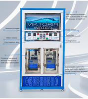Máquina Expendedora Automática de Agua RO, Estación de Agua Potable de Autoservicio con Gabinete de Acero Inoxidable Resistente a la Intemperie para Uso Comercial