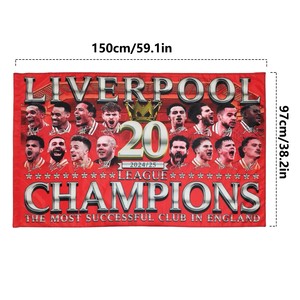 <span class=keywords><strong>Bandera</strong></span> de campeones de piscina de hígado de poliéster 3*5 para motivar a los jugadores a reunir a los fanáticos del fútbol - Product Image 1