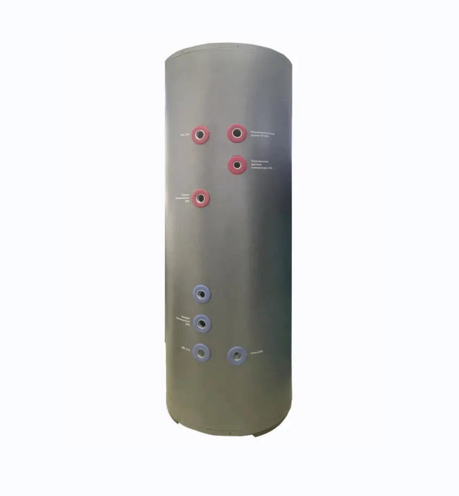 Tanque de água quente para bomba de calor com bobina 100L 200L 300L SUS304/316 de aço inoxidável