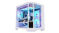 LY New Factory Lcd Gaming Computer Case 3 Glass Matx/ATX Motherboard case Venta caliente Rgb Fans Gaming case con pantalla