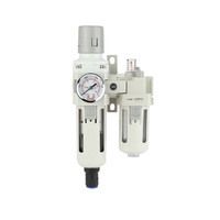 Combinaison filtre-régulateur-lubrificateur pneumatique AC3010 pour traitement de l'air comprimé
