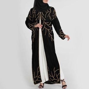 Abito in Velluto Plissettato <span class=keywords><strong>di</strong></span> Alta Qualità per Donna, Ultimi Modelli <span class=keywords><strong>di</strong></span> Abaya alla <span class=keywords><strong>Moda</strong></span> 2019 - Product Image 5