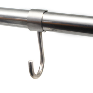 Stainless Steel Clothes <b>Drying</b> <b>Rack</b> Hooks Round Detachable Kitchen Wall Hook Rust Resistant Clothing Hanger Fixing Hook - Product Image 3
