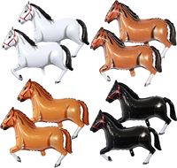 Ballons en aluminium en forme d'animaux marcheurs (poulet, chat, cheval) pour décorations et fournitures de fête d'anniversaire sur le thème de la ferme pour enfants