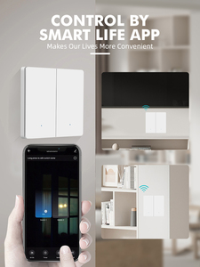CNSKOU スイッチマン<span class=keywords><strong>3</strong></span>連壁押しボタンスイッチフレーム スマートシーンスケジュール WiFi 240V 最大6A PC素材 スマートホーム - Product Image 6