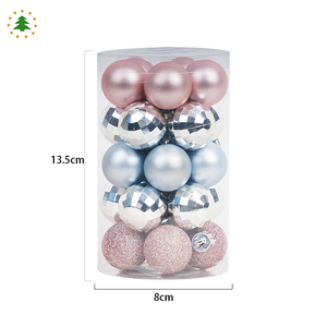 Miniadornos irrompibles para decoración del hogar, bolas de Navidad personalizadas, color azul, rosa, espejo plateado, 3 cm, nueva colección especial - Product Image 4
