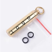 Boîte scellée en laiton étanche pour l'extérieur, mini flacon métallique pour pilules, pot à médicaments pour personnes âgées, conteneur anti-humidité et anti-lumière