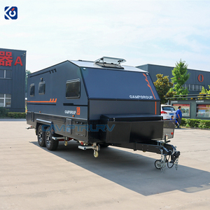 CAMPTRL Caravane compacte et légère avec toit relevable, facile à attacher à un SUV pour des escapades de week-end en couple - Product Image 1