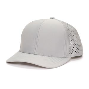 Casquette Snapback à 6 panneaux personnalisée, séchage rapide, en nylon perforé au laser, avec logo brodé 3D, vente en gros - Product Image 3