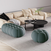 Pouf ottoman en velours pour la maison, repose-pieds, banc de salon nordique, repose-pieds et ottomanes pour canapé