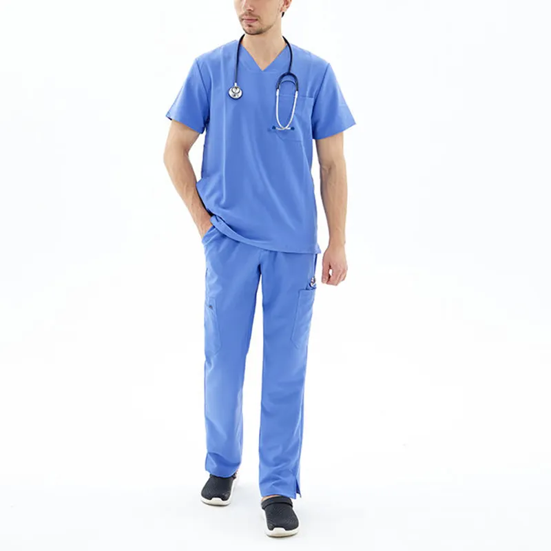 Conjunto de uniforme de hospital cirúrgico, uniforme de enfermagem dental de alta qualidade