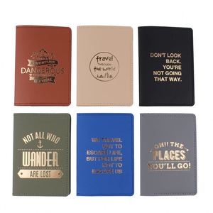 Custom PU Leather <b>Traveler</b> Passport Case With Luggage Name ID Tag Personalized Card <b>Holder</b> Cover - Product Image 1