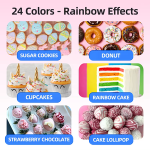 Ingrédients alimentaires Additifs 24 couleurs à base d'huile Colorant alimentaire pour fournitures de boulangerie Chocolats et bonbons - Product Image 4