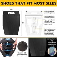 Bolsas para Zapatos Impermeables Nuevas y Mejoradas para Viaje, Antiolor, Eliminan el Mal Olor, Bolsa para Zapatos de Golf, Bolsas para Calzado Deportivo a Prueba de Olores