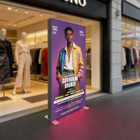Boîte lumineuse publicitaire LED rétroéclairée en gros, cadre en aluminium SEG, boîte lumineuse en tissu textile avec affiche en sublimation