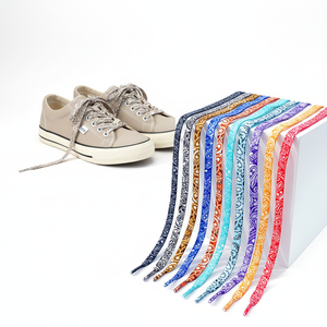 YH 8mm plat imprimé Splash encre lacet corde hommes/femmes coloré <span class=keywords><strong>noir</strong></span>/blanc Polyester coton lacets <span class=keywords><strong>AJ1</strong></span> AF1 bronzant chaussures - Product Image 3