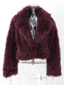 Blazer donna autunno inverno elegante temperamento Real risvolto Mao Mao pelliccia corta elegante <span class=keywords><strong>Trench</strong></span> - Product Image 5