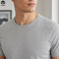 Groothandel op maat gemaakte LOGO 100% katoenen jersey ademende, middelzware, blanco heren T-shirt met korte mouwen, zachte, rechte pasvorm, casual shirt