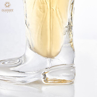 Verre à shot personnalisé en forme de botte de cowboy 1oz – Verres à tequila à base épaisse pour divertissement et boisson
