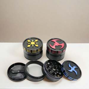 Broyeur à herbes en aluminium sculpté 2024, 4 couches, 63 mm, broyeur en métal de qualité supérieure, broyeur à herbes Dart - Product Image 3