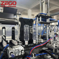 Machine automatique de fabrication de bouteilles et de pots en plastique PET de 0,1 à 2 L avec pompe à moteur, extrusion, soufflage, moulage haute pression, vanne
