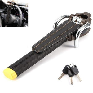 Vypart T-shaped Car Anti-Theft Anti-Drill Steering <b>Wheel</b> <b>Lock</b> <b>with</b> 3 Keys Foldable Steel for RVs/SUVs/Heavy Trucks - Product Image 1